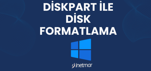 Diskpart ile Disk Formatlama