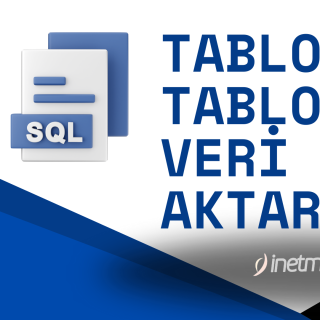 SQL Bir Tablodan Başka Bir Tabloya Veri Aktarımı