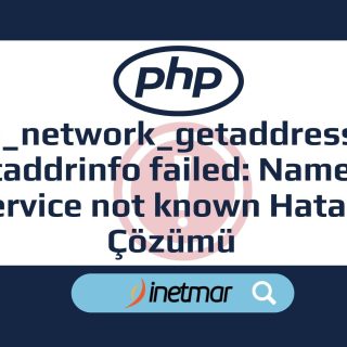 php_network_getaddresses: getaddrinfo failed: Name or service not known