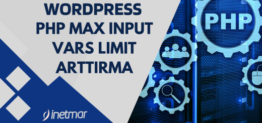 WordPress PHP Max Input Vars Limit Arttırma