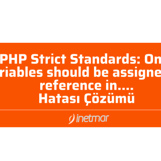 PHP Strict Standards: Only variables should be assigned by reference in
