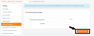 Nameserver Nasıl Tanımlanır