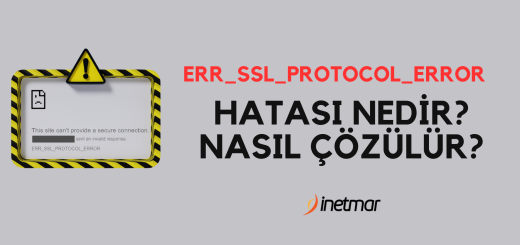 ERR_SSL_PROTOCOL_ERROR Hatası