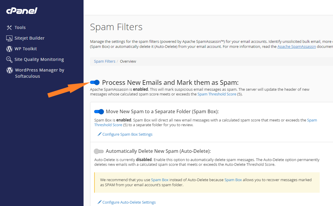 cPanel Spam Filtresi Nasıl Kapatılır? | inetmar Hosting & Teknoloji ...