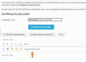 plesk panel csr kodu oluşturma