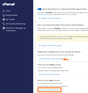email kara liste ekleme