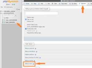 MySQL Veritabanı Onarımı