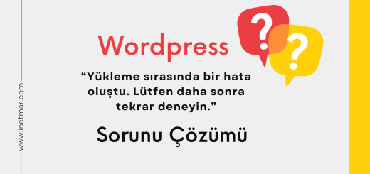 WordPress Yükleme Sırasında Bir Hata Oluştu