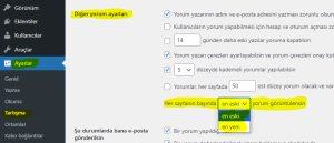WordPress Yorumları Yeniden Eskiye Sıralama