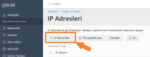 hosting ip ekleme