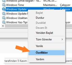 Update Kapatma