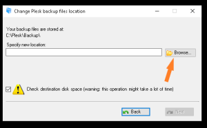 Plesk Panel Varsayılan Backup Konumunu Değiştirme