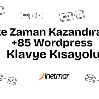 Zaman Kazandıran +85 Wordpress Klavye Kısayolu