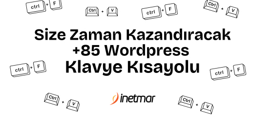 Zaman Kazandıran +85 Wordpress Klavye Kısayolu