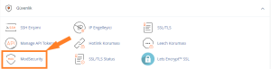 cPanel ModSecurity Kapatma