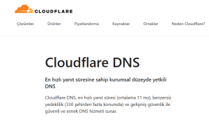 Cloudflare DNS ayarları