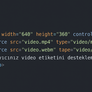 HTML Video Ekleme