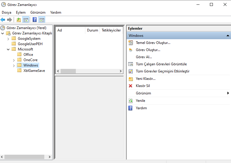Zamanlanmış Görevler