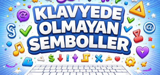 Klavyede Olmayan Semboller