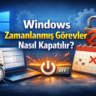 Zamanlanmış Görevleri Kapatma