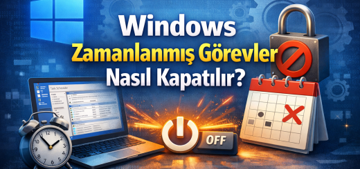 Zamanlanmış Görevleri Kapatma