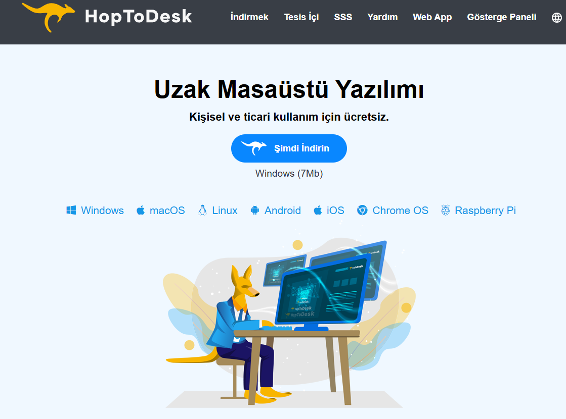 Ücretsiz Uzaktan Bağlantı Programı